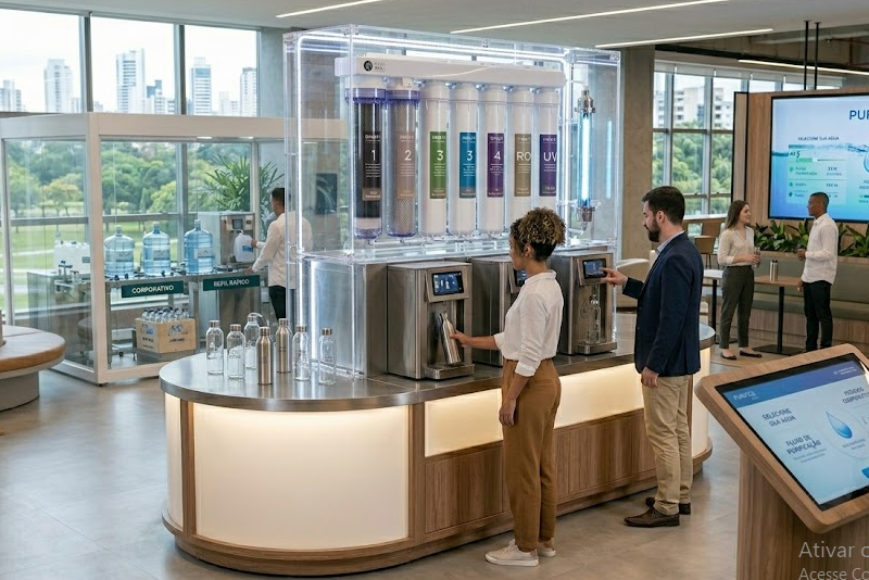 Purificador de Água para Empresas: Como escolher o modelo ideal para o fluxo do seu escritório ou comércio